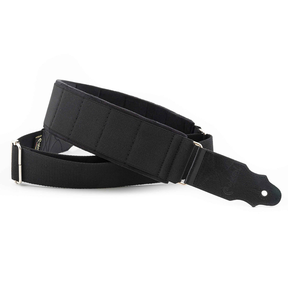 Right On Straps SPECIAL Elastic Black Guitar Strap