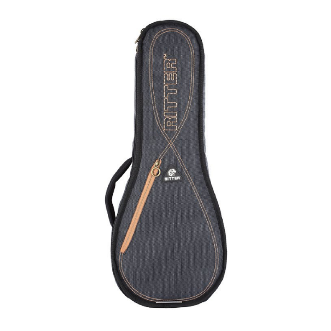 Borsa per ukulele da concerto Ritter RGS3-UC/MGB in pelle grigio nebbia