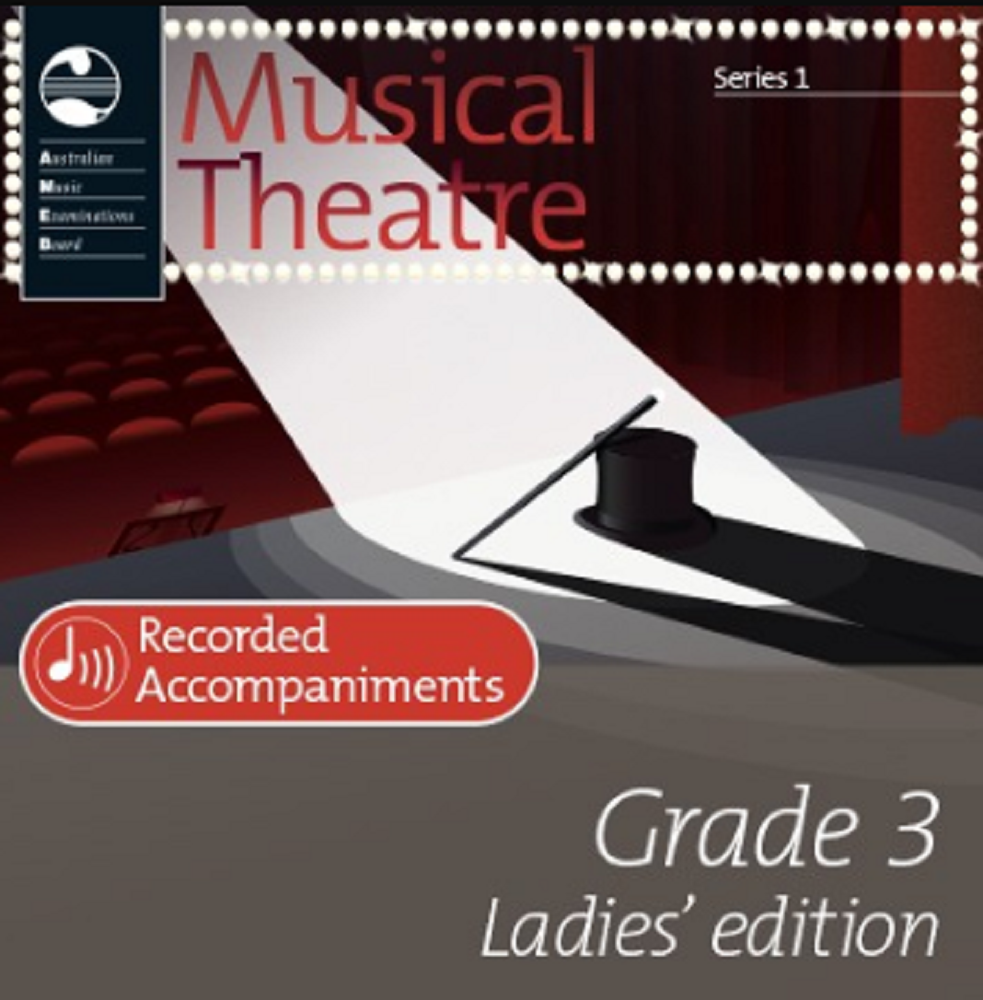 Ameb Musical Theatre Series 1 Grade 3 Ladies Accompaniment CD