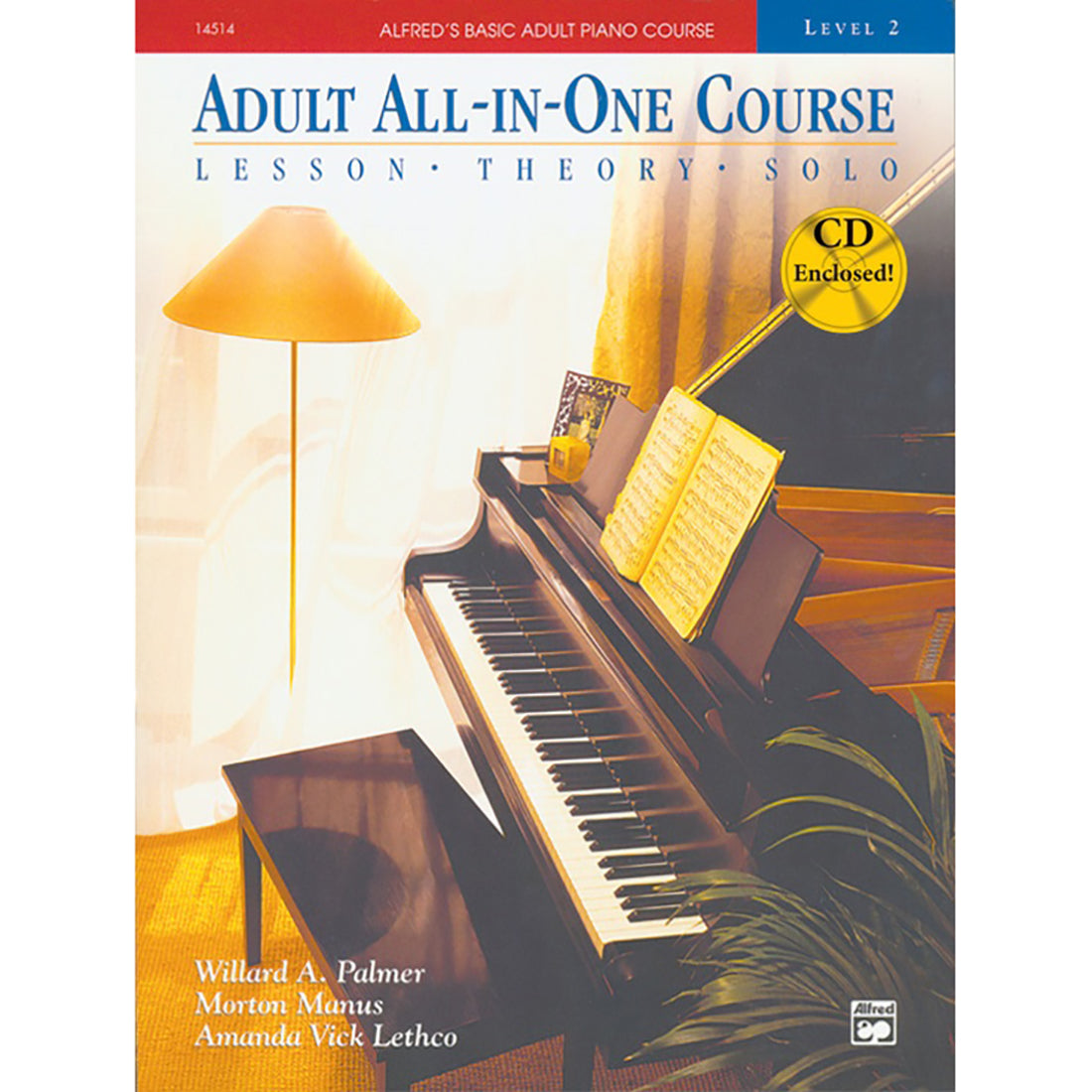 Alfred's Basic Adult All-in-One Piano Course Book 2 and CD