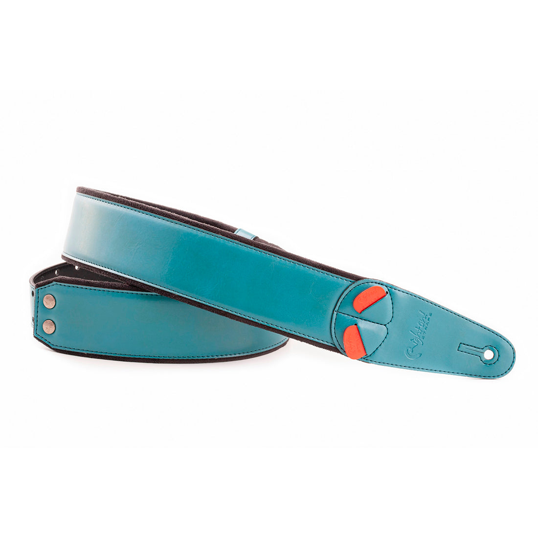 Right On Straps MOJO Charm Teal Guitar Strap