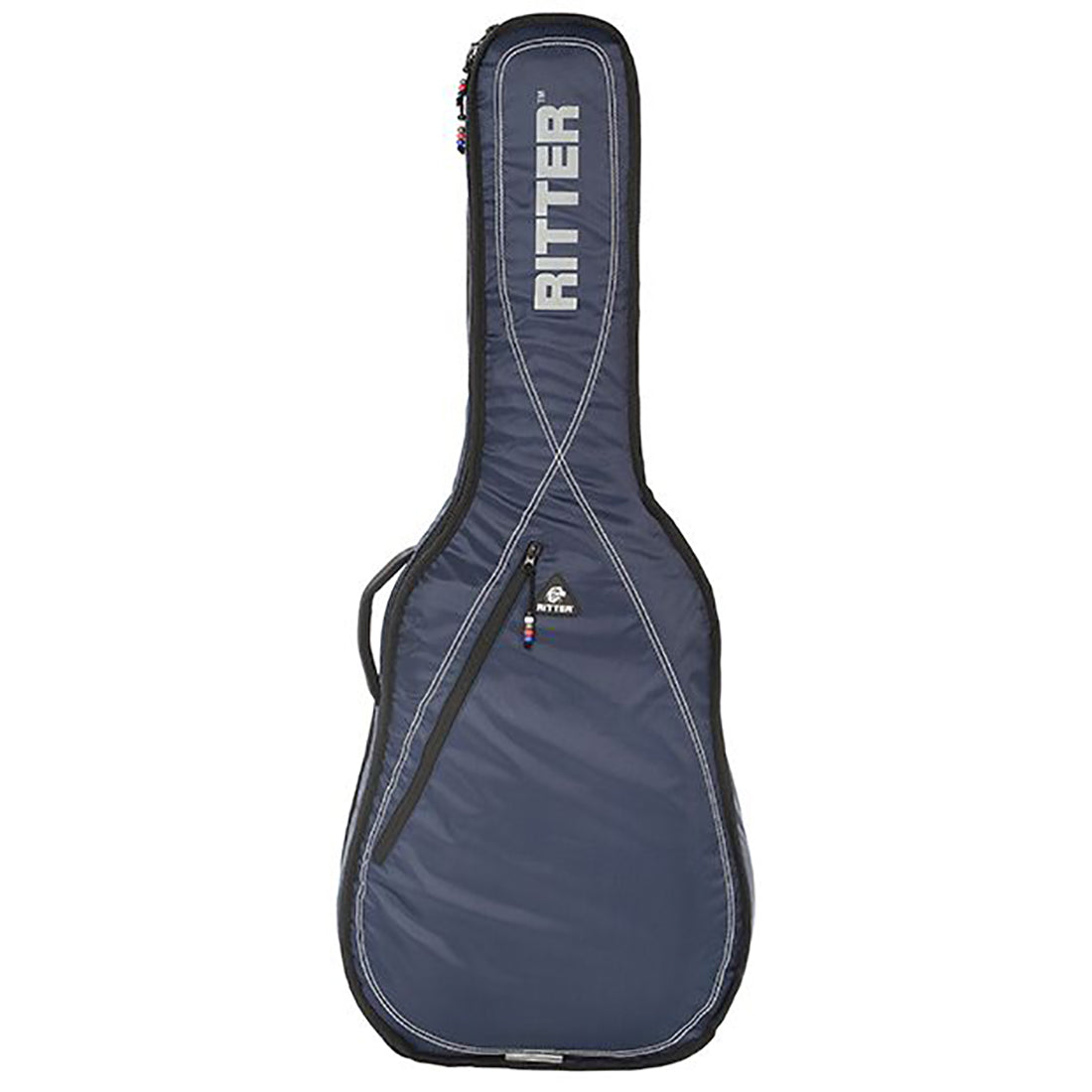 Borsa per chitarra classica Ritter RGP2-CH/BLW blu navy-grigio chiaro-bianco 1/2