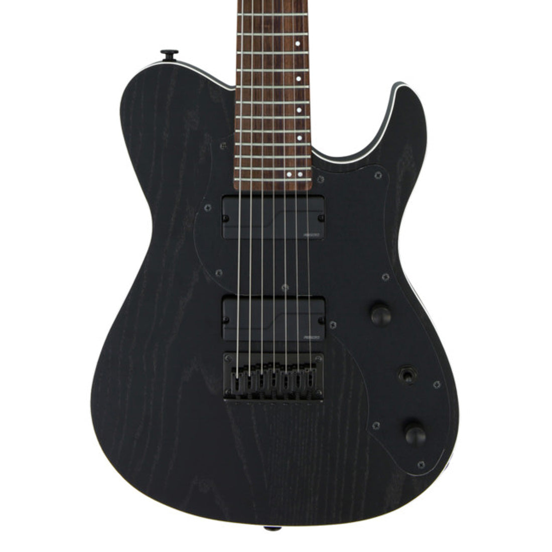 FGN JIL72ASHDER/OPB Iliad Open Pore Black Chitarra elettrica a 7 corde con custodia morbida inclusa