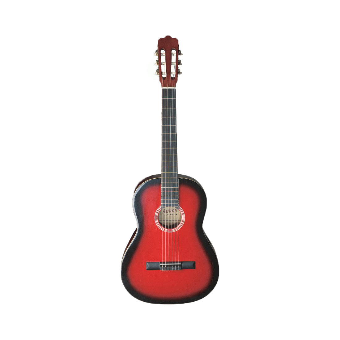 Ashton SPCG12 1/2 Transparent Red Burst (TRB) Classical Guitar Starter Pack