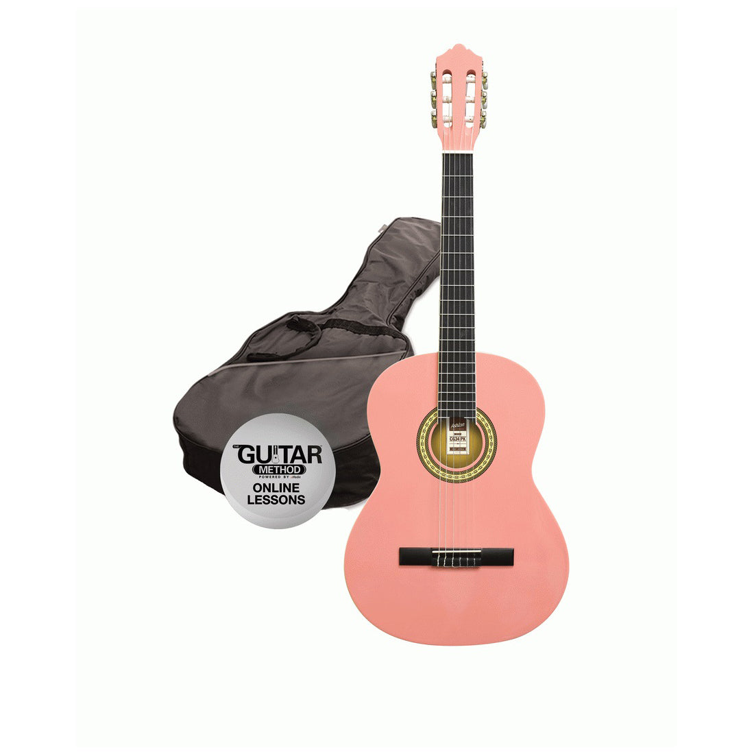 Ashton SPCG44 4/4 Pink Classical Guitar Starter Pack