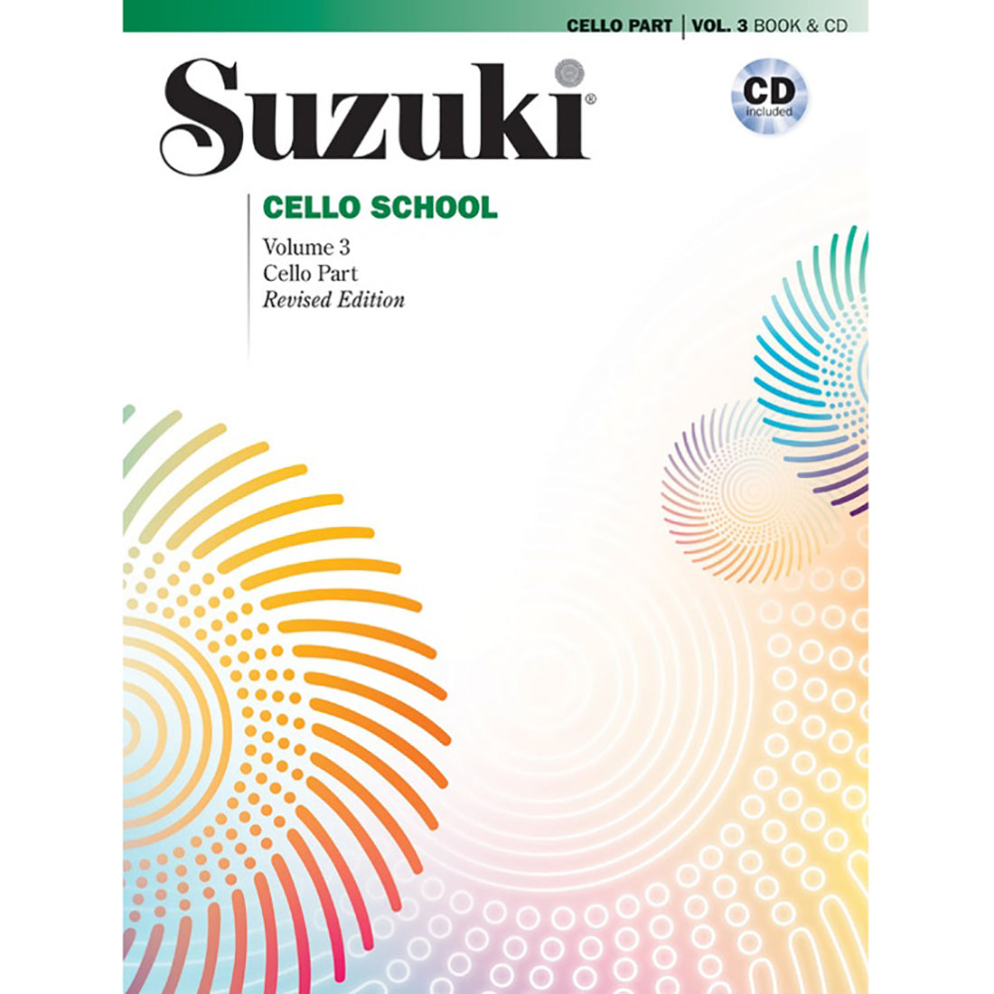 Suzuki Cello School Volume 3 Cello Part Revised Edition Book and CD