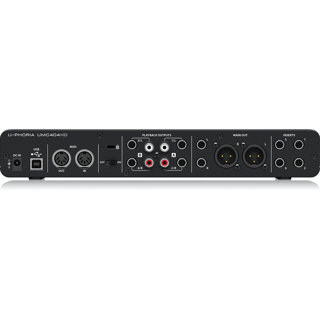 Behringer U-Phoria UMC404HD 4-in 4-out USB 2.0 Audio Interface