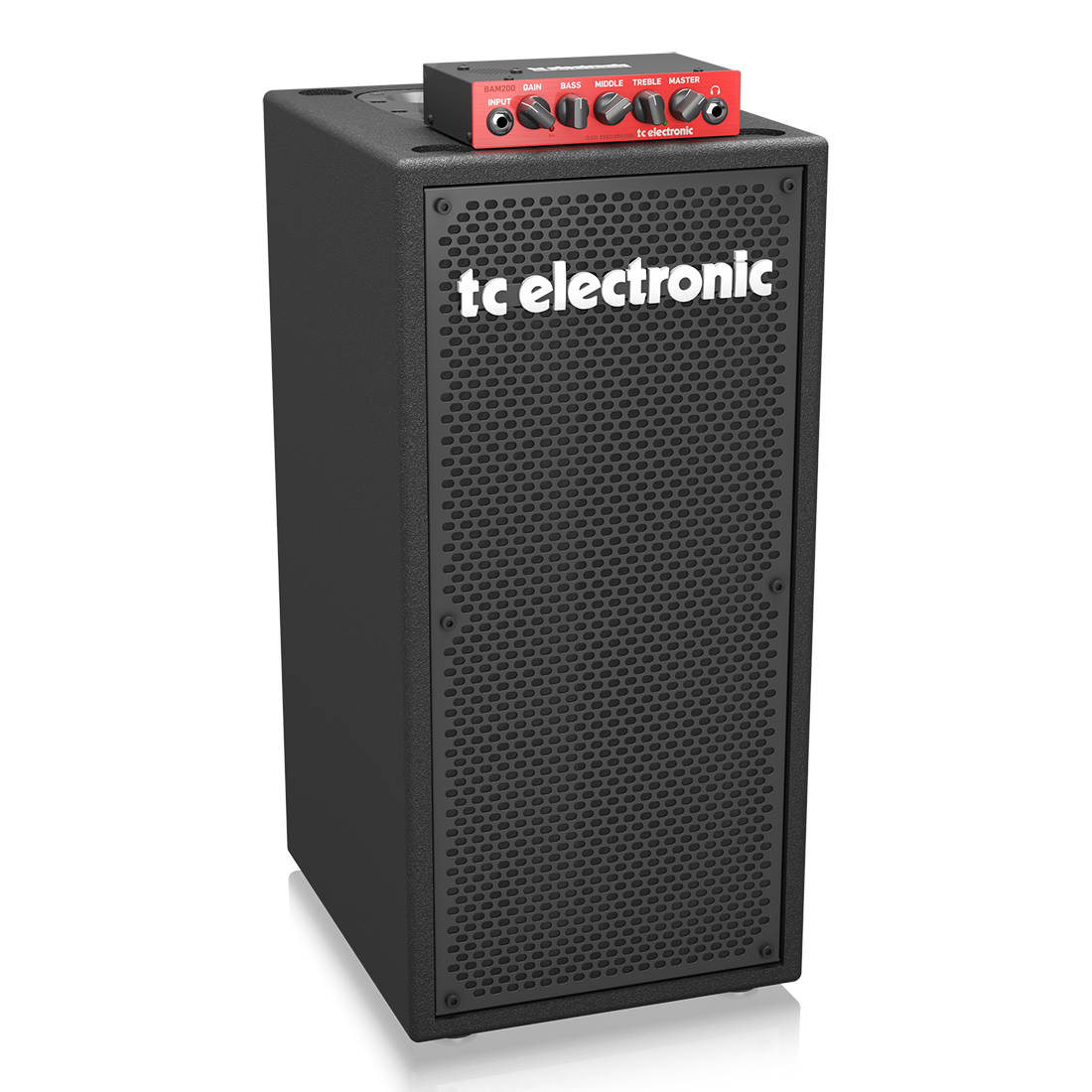 TC Electronic BC208 Vertical 200 Watt 2 x 8 Portable Bass Cabinet with Superior Tone