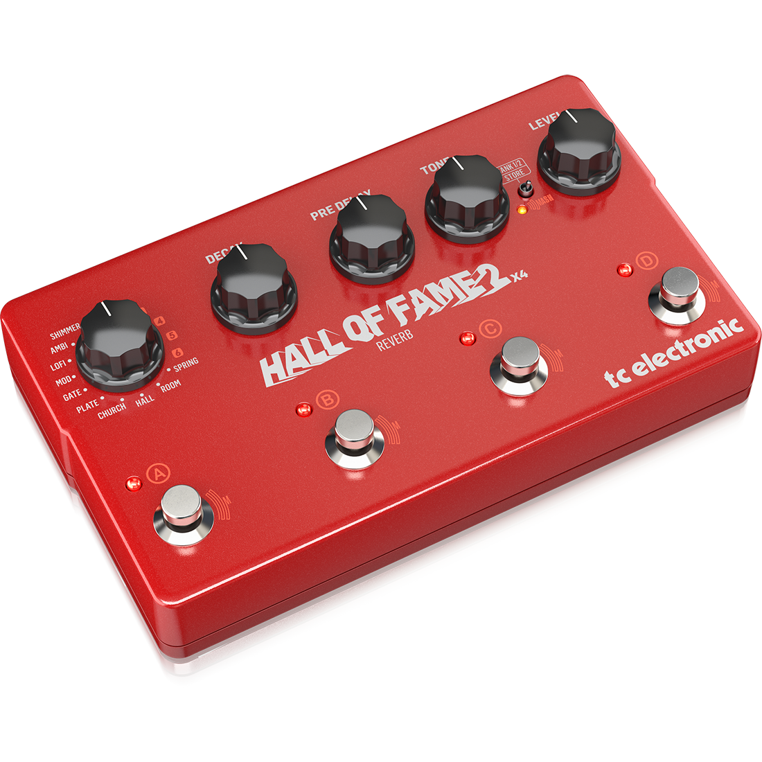 TC Electronic Hall of Fame 2 X4 Reverb Acclaimed Reverb Pedal