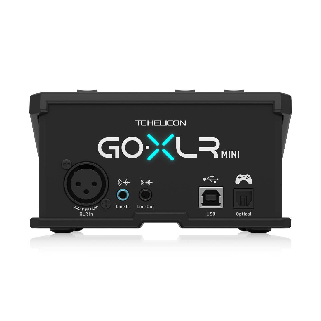 TC Helicon Go XLR Mini Online Broadcast Mixer con interfaccia USB/Audio e preamplificatore Midas