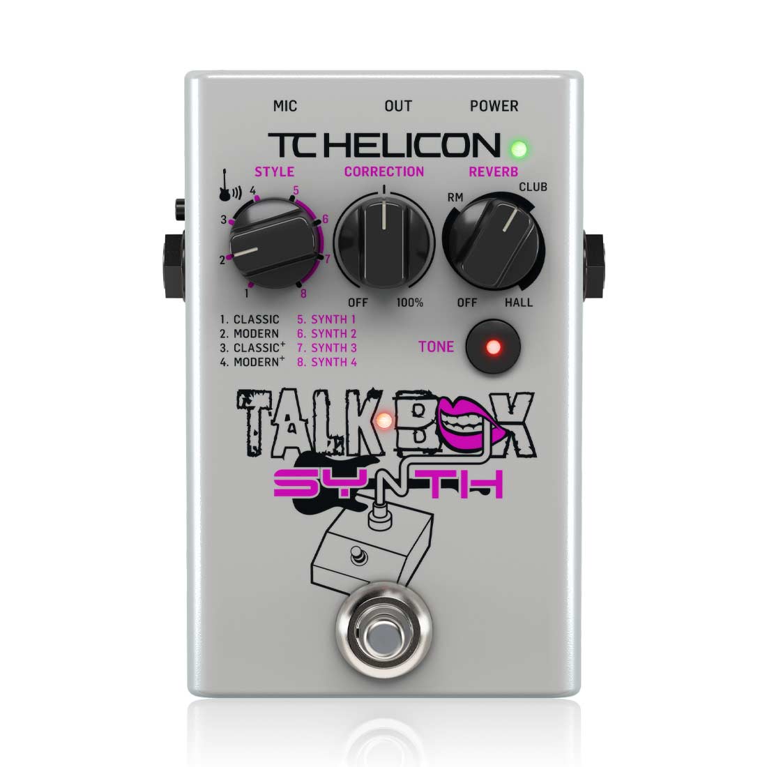 TC Helicon Talkbox Synth Studio-Quality Stompbox per effetti per chitarra e lucidatura del tono vocale 