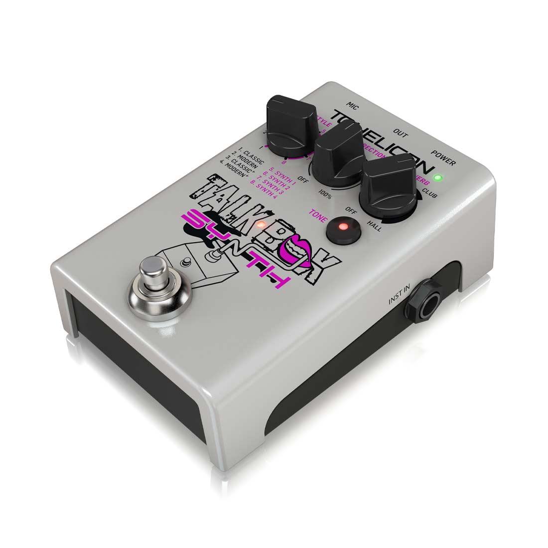 TC Helicon Talkbox Synth Studio-Quality Stompbox per effetti per chitarra e lucidatura del tono vocale 