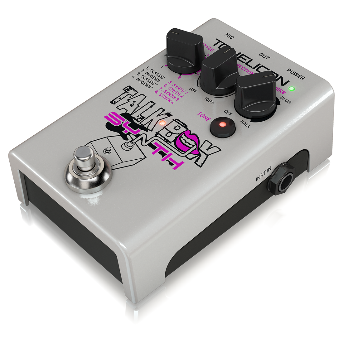 TC Helicon Talkbox Synth Studio-Quality Stompbox for Guitar Effects and Vocal Tone Polishing