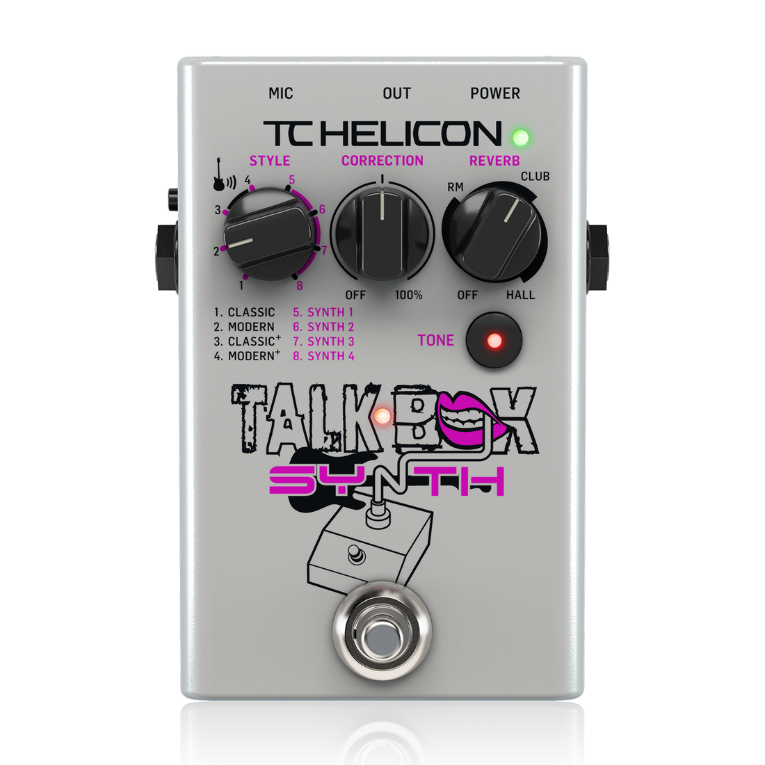 TC Helicon Talkbox Synth Studio-Quality Stompbox for Guitar Effects and Vocal Tone Polishing