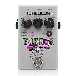 TC Helicon Talkbox Synth Studio-Quality Stompbox for Guitar Effects and Vocal Tone Polishing