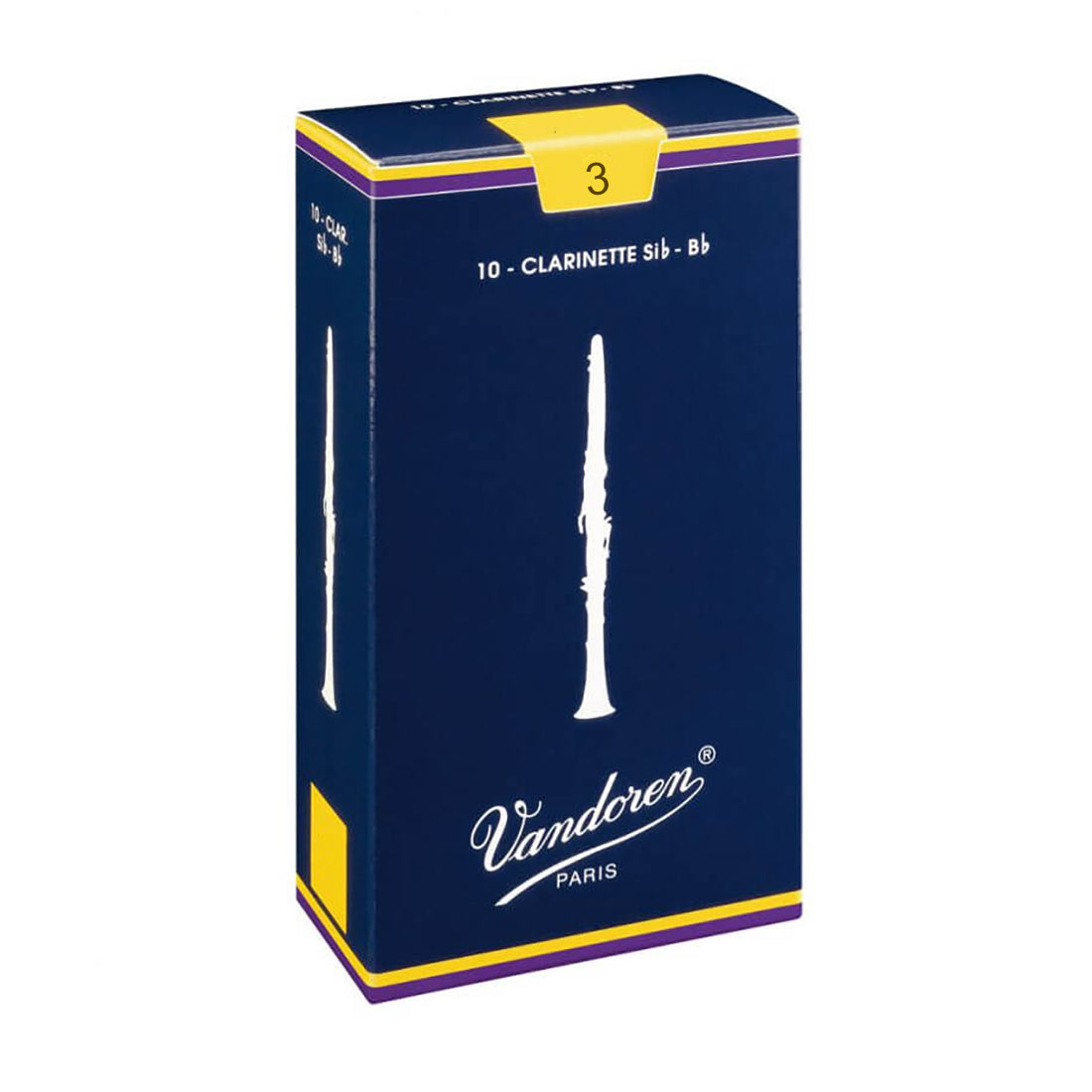 Vandoren Clarinet Bb Reed Size 3