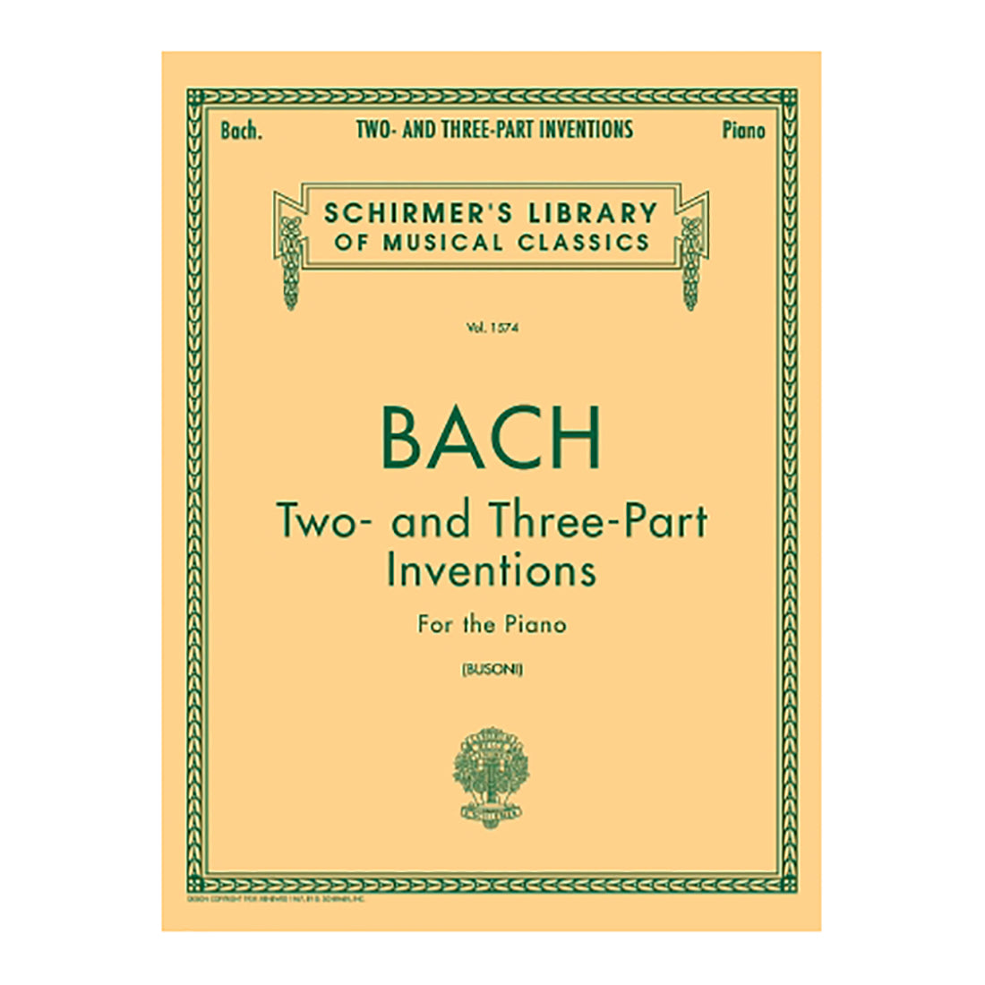 Bach Inventions 2 and 3 Piano Book