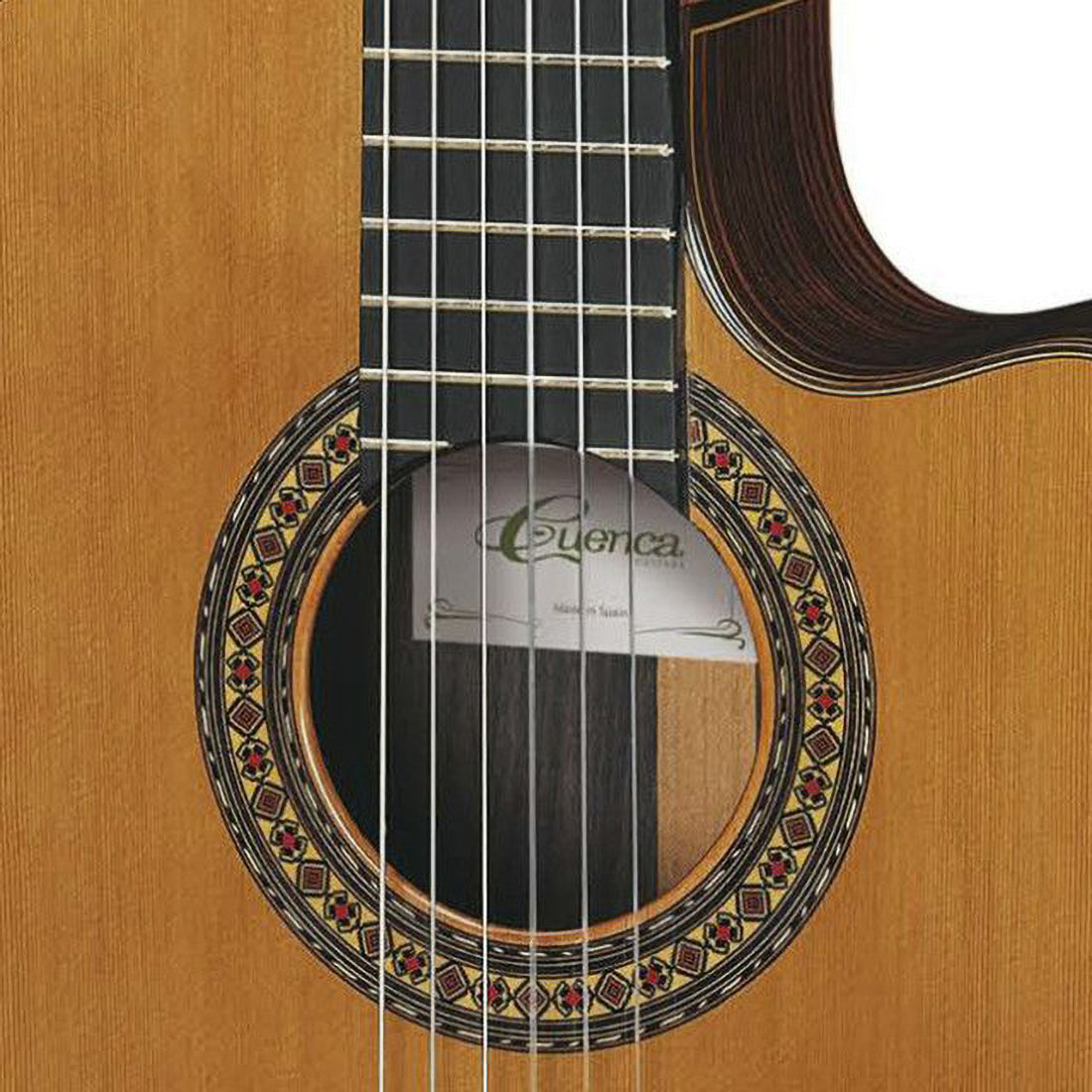 Cuenca 50R CW E2 Cutaway Classical Guitar