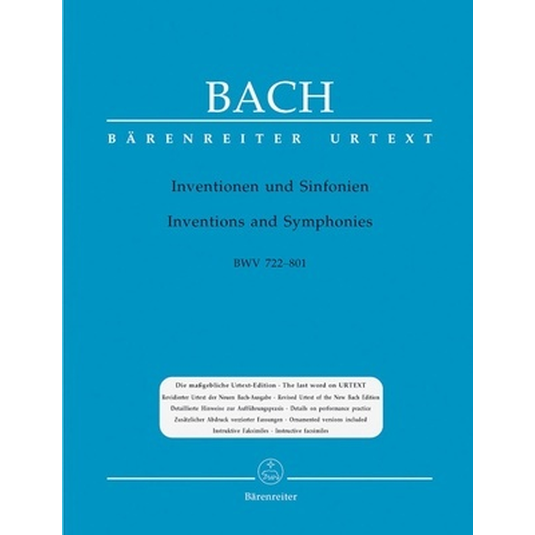 Two and Three Part Inventions BWV 772-801