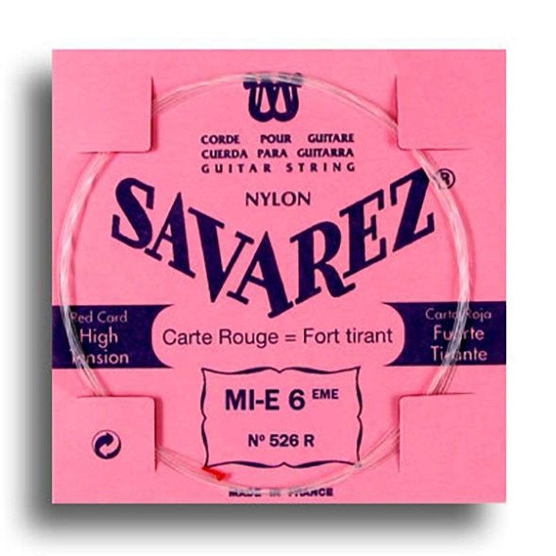 Savarez 526R Traditional High Tension E-6th Single Classical Guitar String