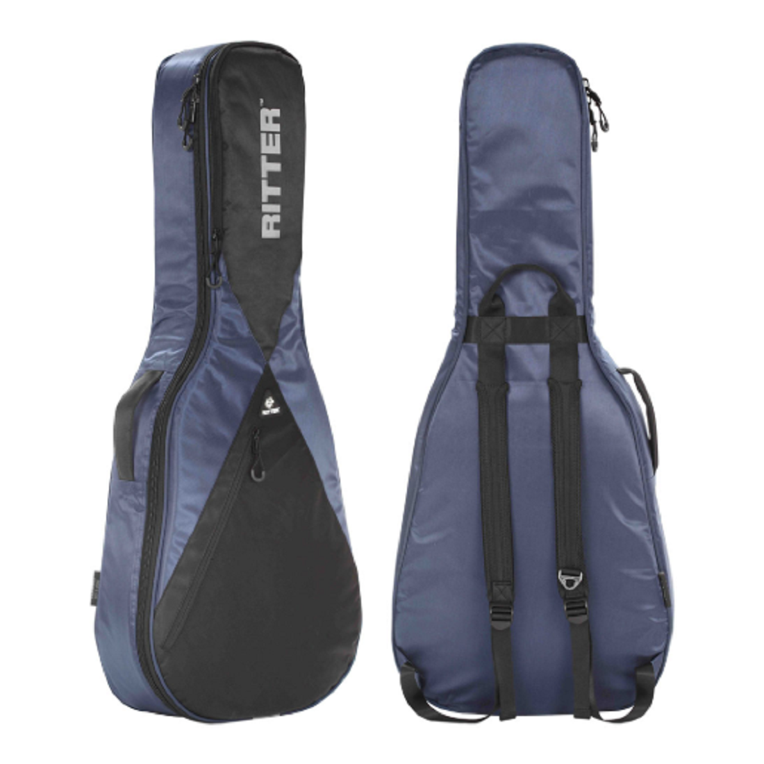 Borsa per chitarra classica Ritter RGP5-CH/NBK blu navy-nero 1/2