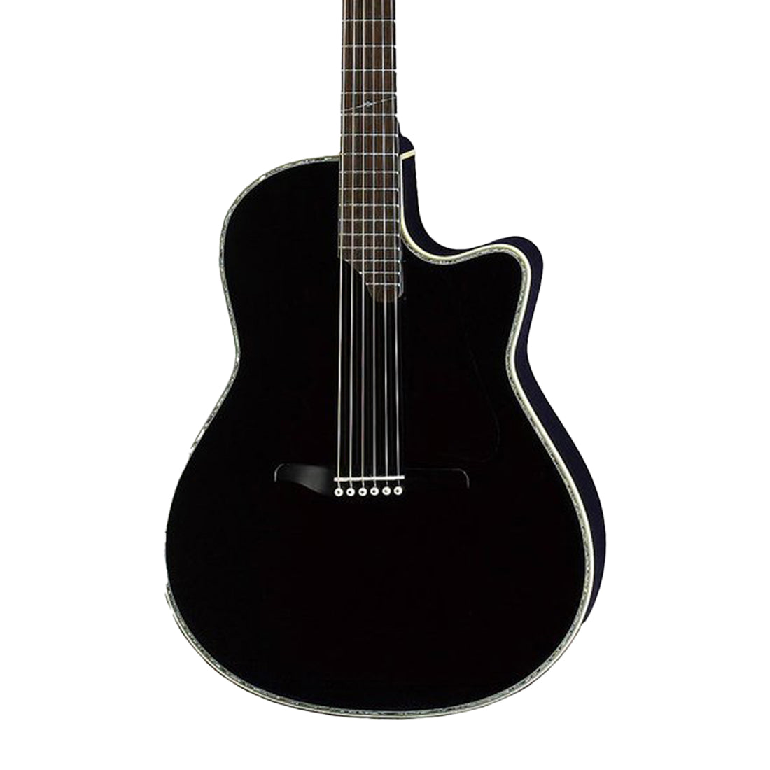 K.Yairi YD-88BK-E Thin Body Acoustic Electric Guitar, Solid Spruce Top, Maple Laminate Back and Sides, Ebony Fingerboard, BK - Black