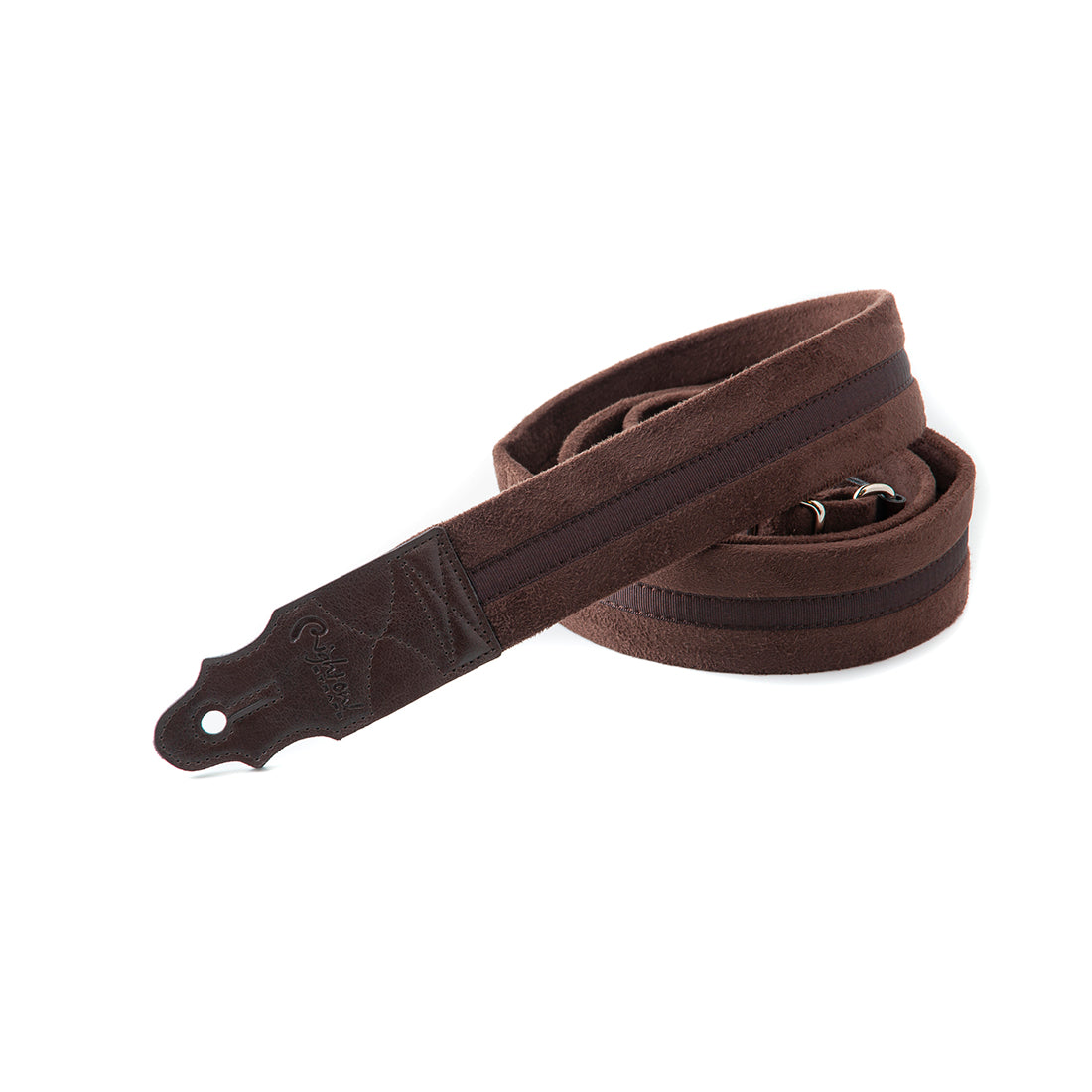 Right On Straps STANDARD PLUS Plain Brown Guitar Strap