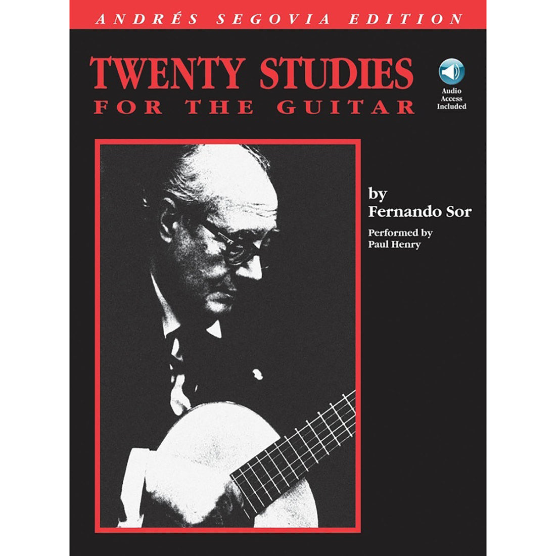 Andres Segovia 20 Studies for the Guitar Book and CD Pack