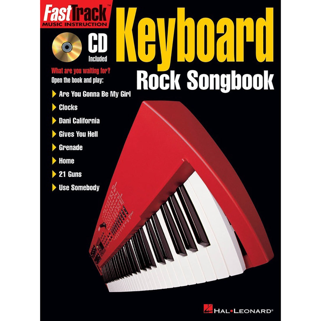 Fasttrack Keyboard Rock Songbook Book and CD