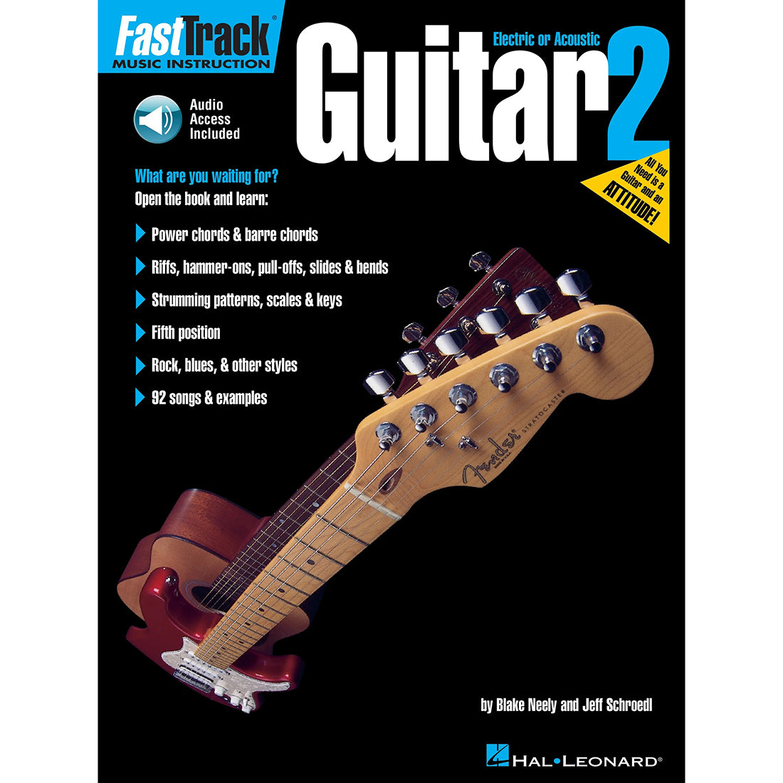 Fast Track Music Instruction - Electric or Acoustic Guitar 2 with CD