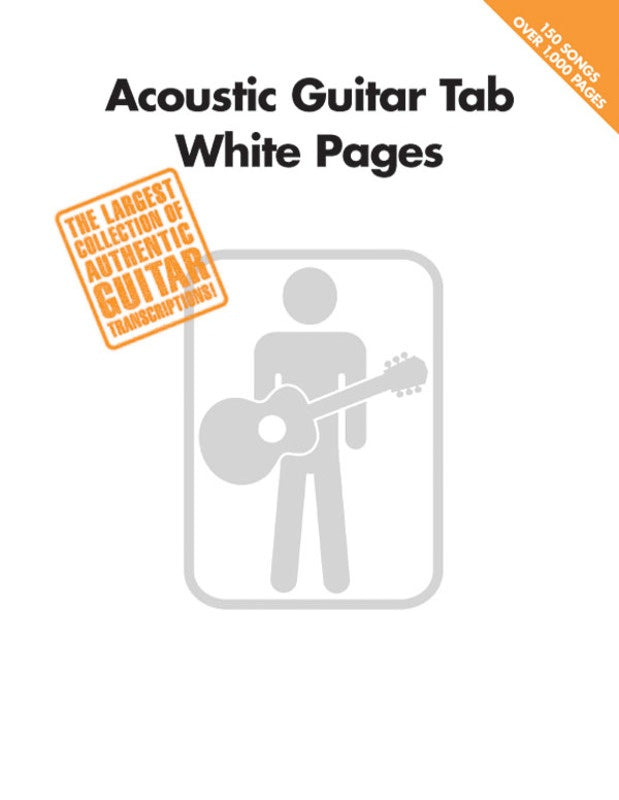 Acoustic Guitar Tab White Pages Book