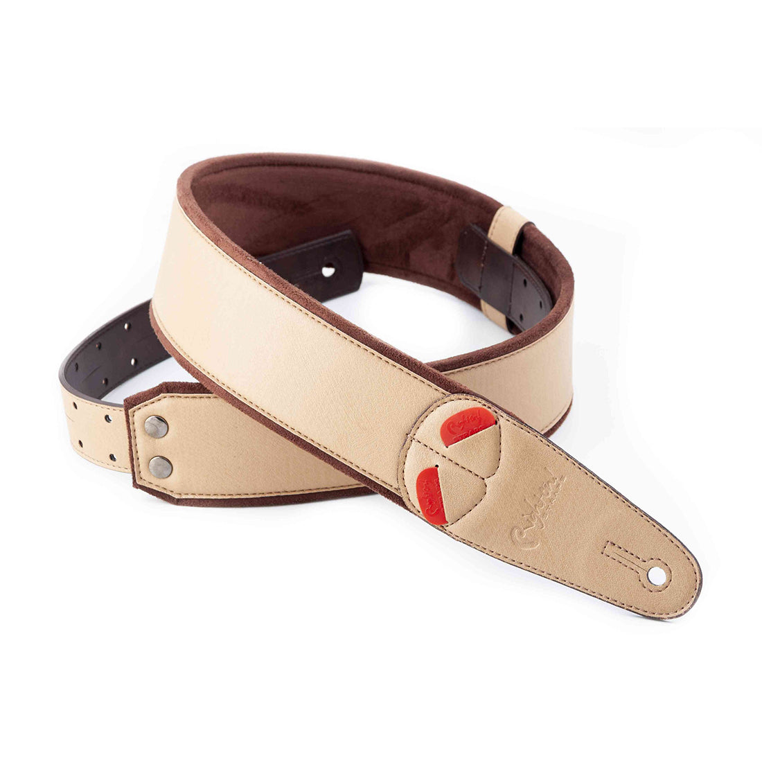 Right On Straps MOJO Charm Beige Guitar Strap