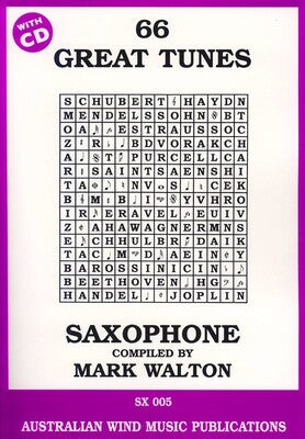 66 Great Tunes for Alto Saxophone Book