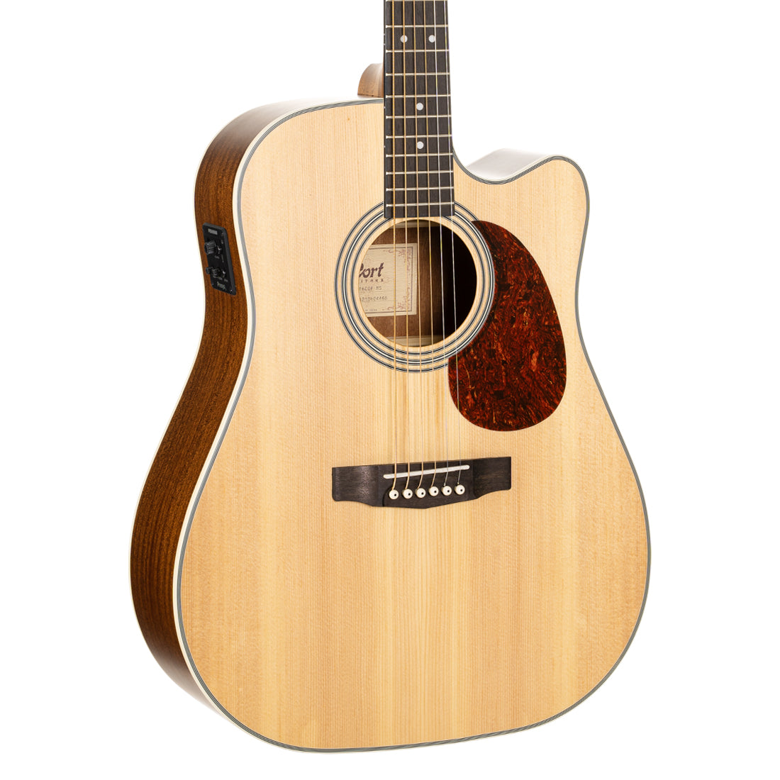 Cort MR600F LH Left-Handed Acoustic Electric Natural Satin Guitar