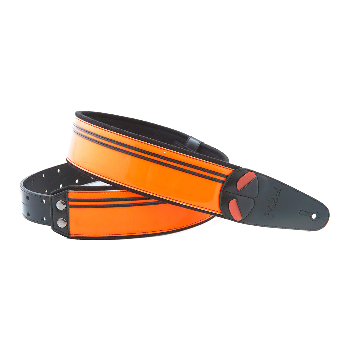 Right On Straps MOJO Neon Neon Orange Guitar Strap