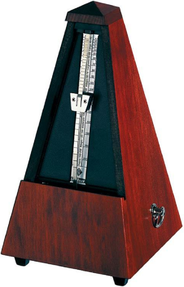 Wittner System Maelzel Series 810 Metronome in Matt Silk Mahogany Colour Wooden Casing with Bell