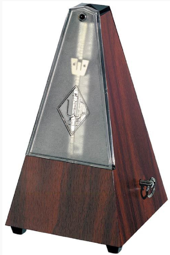 Wittner System Maelzel Series 810K Metronome in Mahogany Grain Colour Plastic Casing and Bell