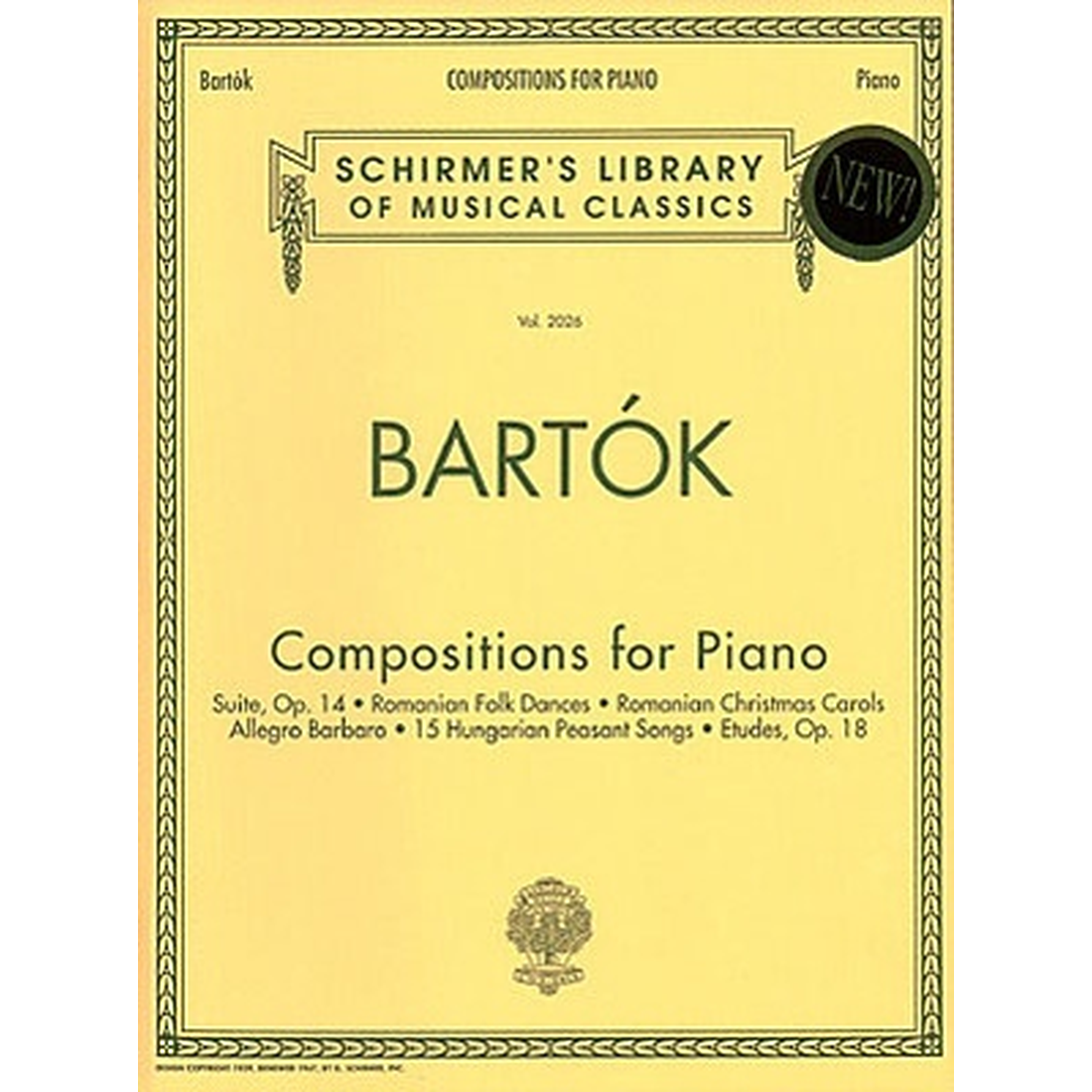 Bartok - Compositions for Piano