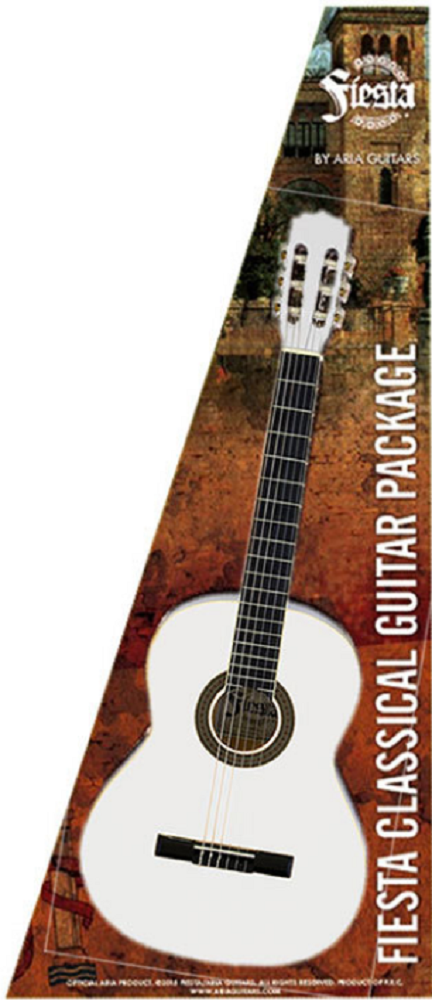 Fiesta 3/4 Size Classical Guitar Package White