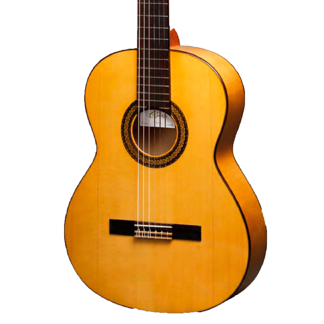 Cuenca 30 F Flamenco Top in abete massello. Chitarra Sycamore B&amp;S 