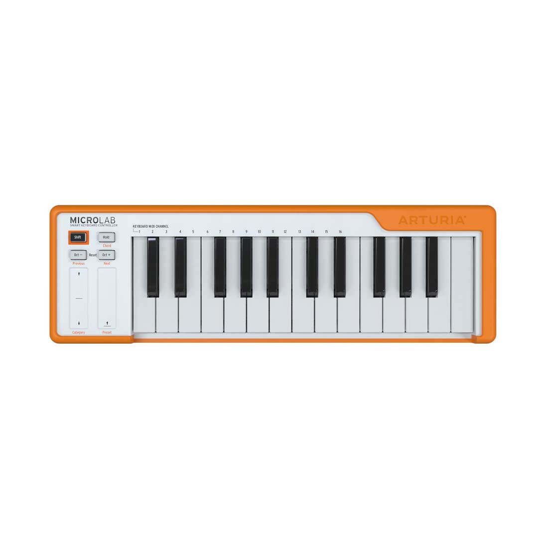 Arturia AR-MICROLABOR Microlab 25 Minikey Midi Controller Arancione 