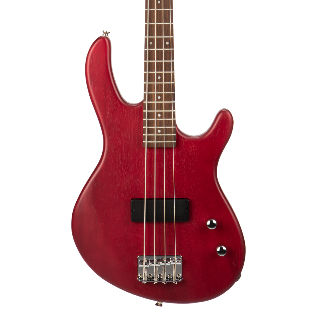 Cort Action Junior Open Pore Short Scale  4-String Black Cherry Bass