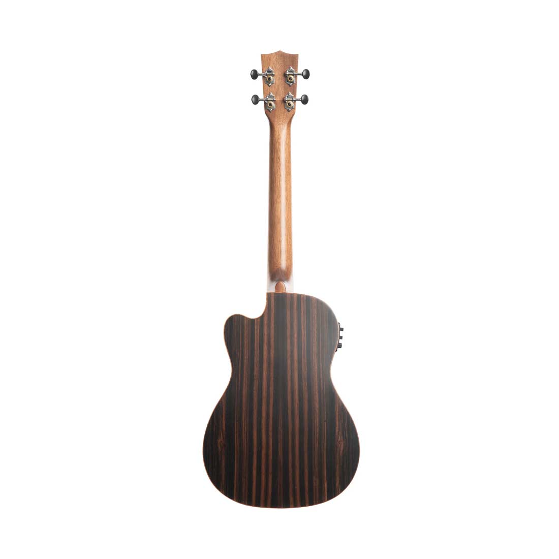 Kala KA-SSEBY-B-CE SS Ukulele baritono con top in abete massello ebano striato e spalla mancante con EQ 