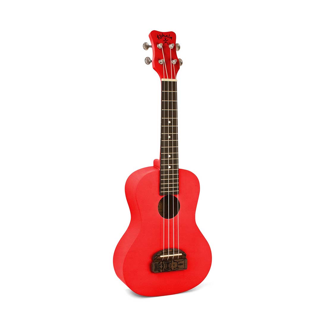 Ukulele soprano serie Kohala in rosso con finitura satinata naturale