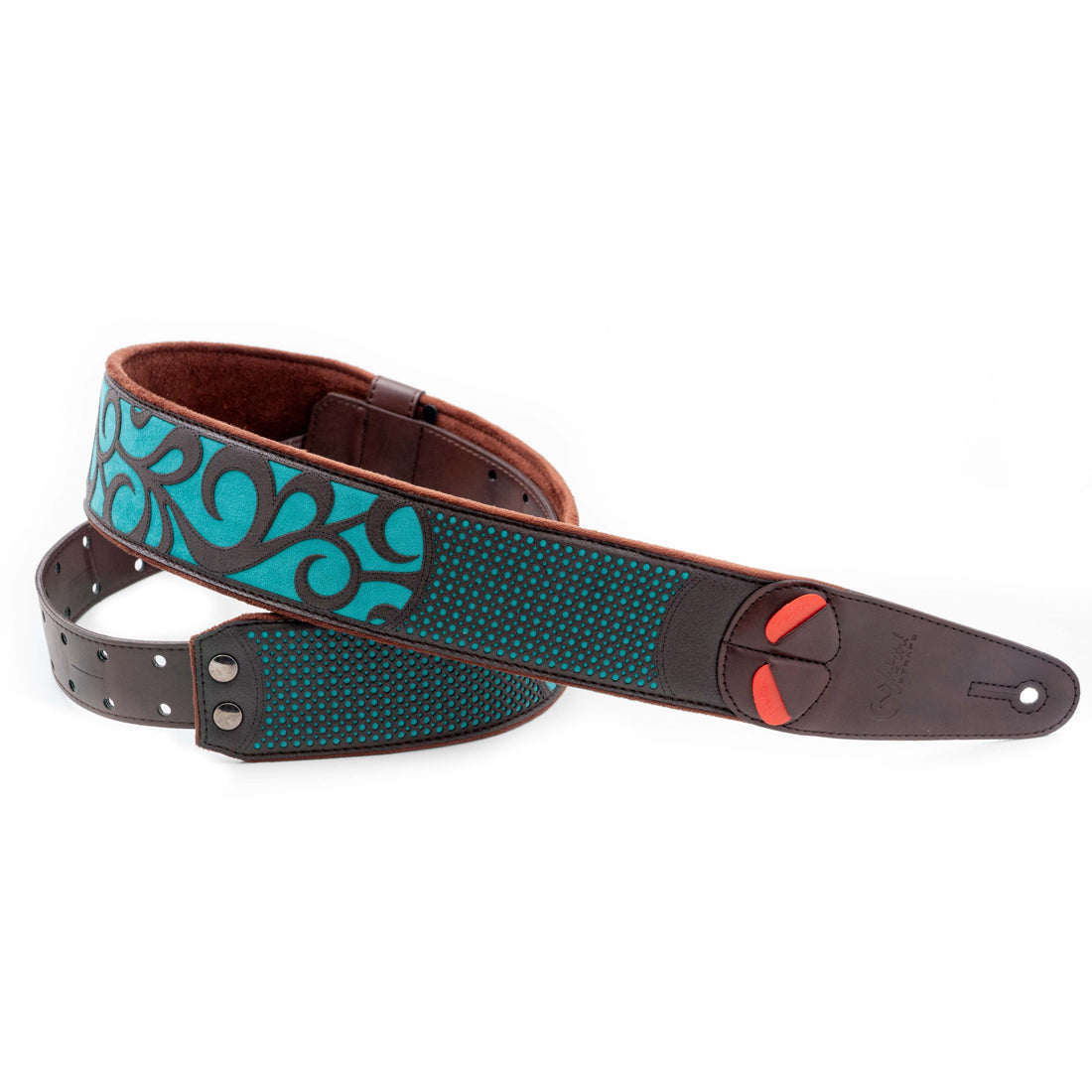 Right On Straps MOJO Nashville Teal Guitar Strap