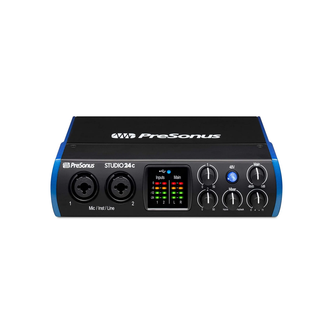 PreSonus 2x2 USB-C Audio Interface 2 XMAX-L preamps