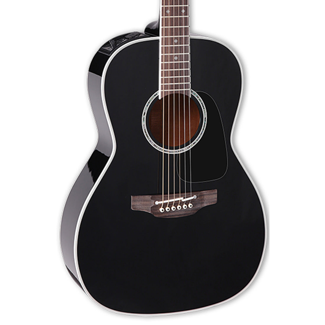 Takamine Custom Pro Series 3 New Yorker Acoustic Electric Guitar in Black Gloss Finish