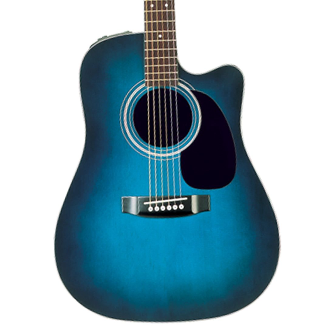 Takamine TED2DCBLU Blue Gloss Dreadnought Acoustic-Electric Guitar