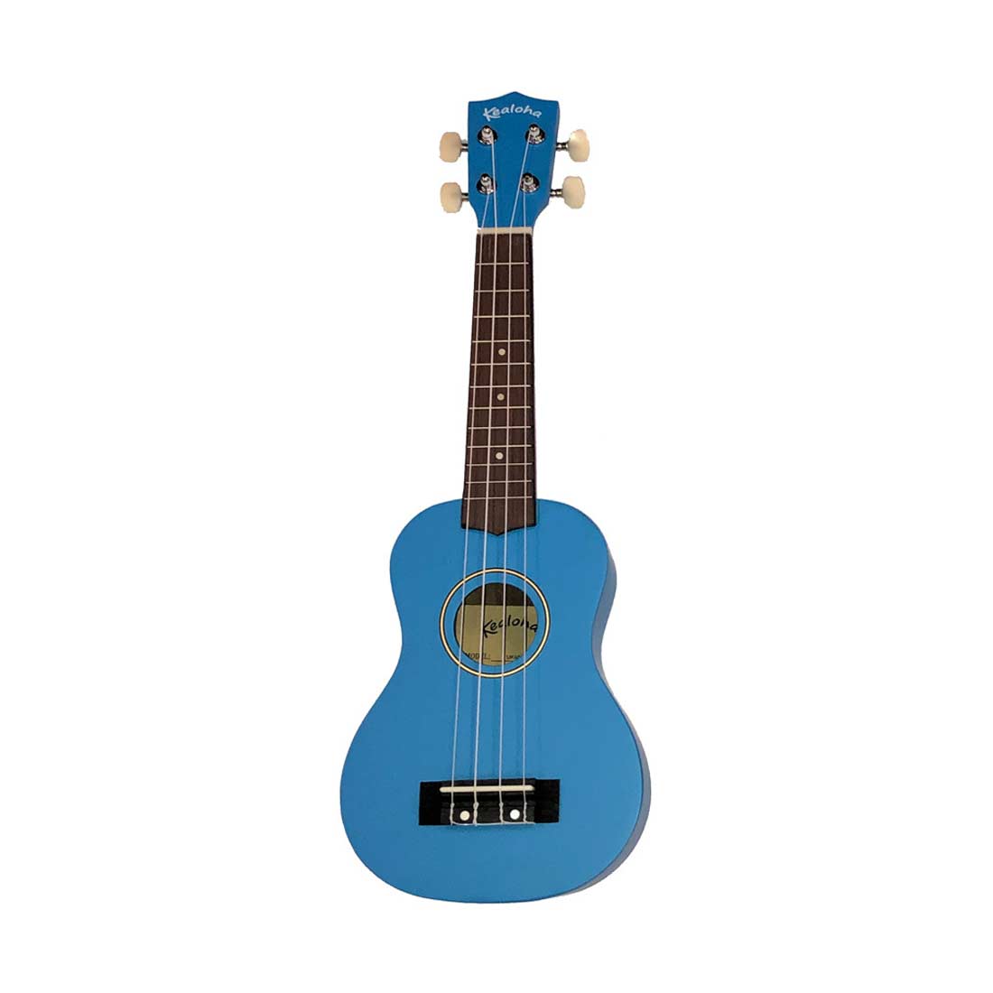 Ukulele soprano Kealoha Wooden Colored Series con borsa in finitura blu