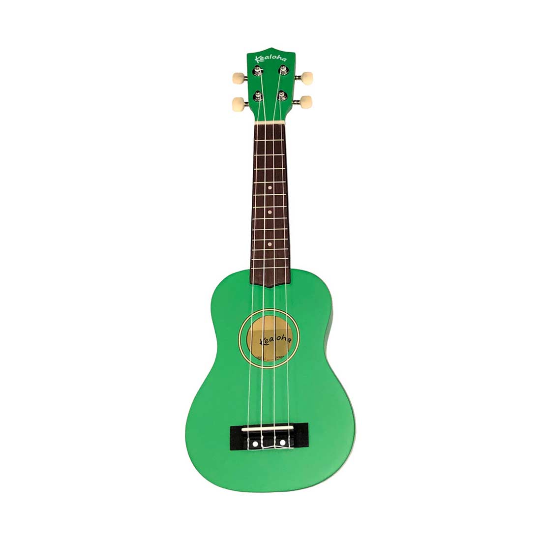 Ukulele soprano Kealoha Wooden Colored Series con borsa in finitura verde